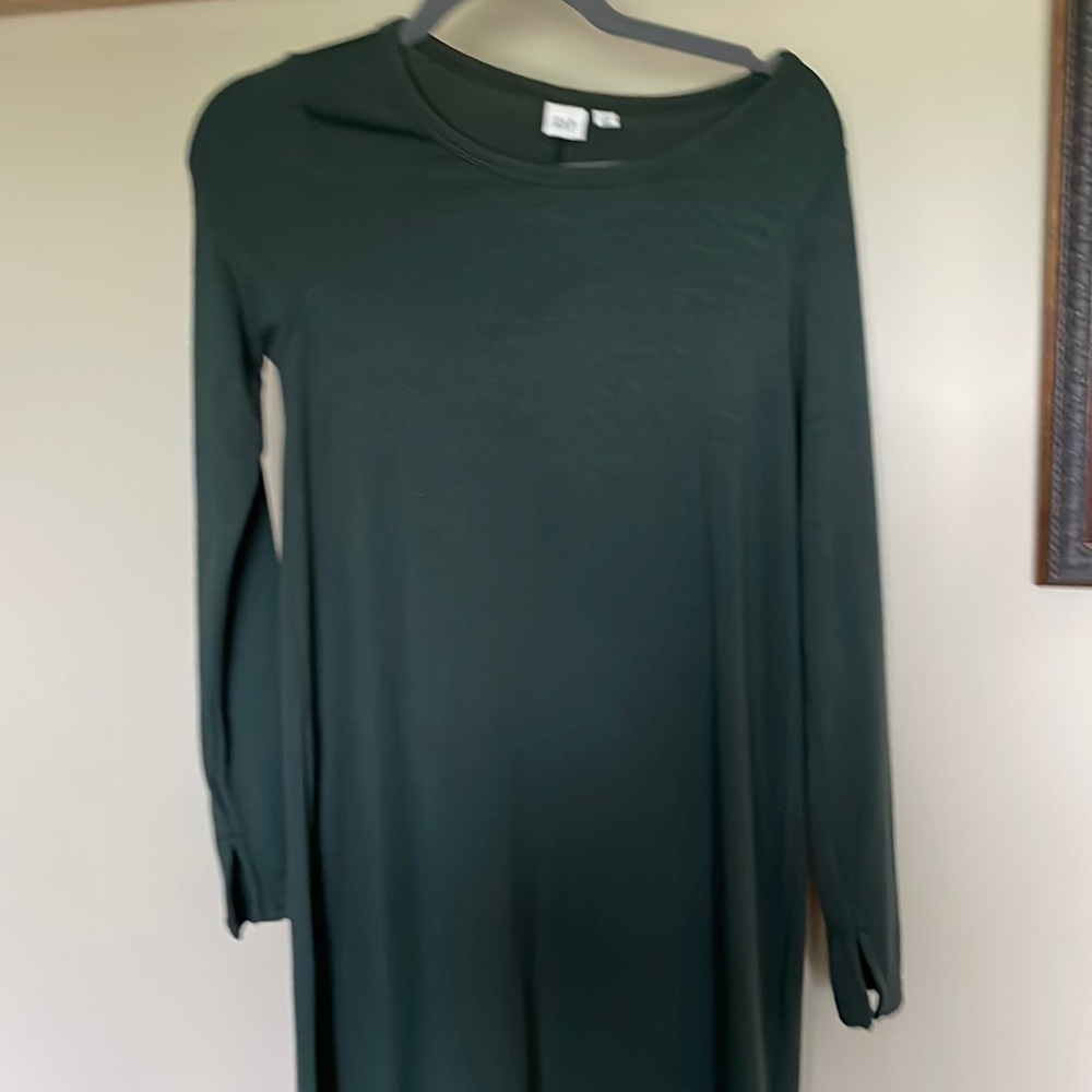 Forest green gap swing dress